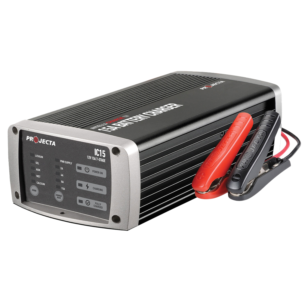 Projecta IC15 12Volt 15A Stage Battery Charger Multi Chemistry Lithium Compatible