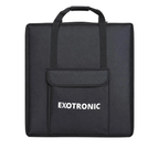 Black carrying case with 'Exotronic' branding on a white background
