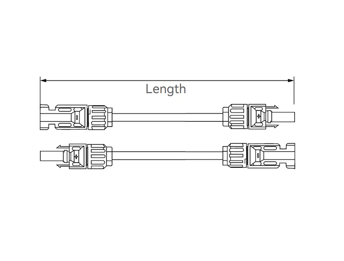5m 4mm² Twin Solar Extension Cable
