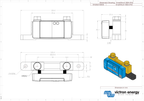 Victron Energy Smart Shunt 300A 50m VIP65 with dimensions and isometric view.
