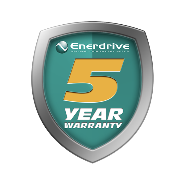 Enerdrive 5 year warranty badge