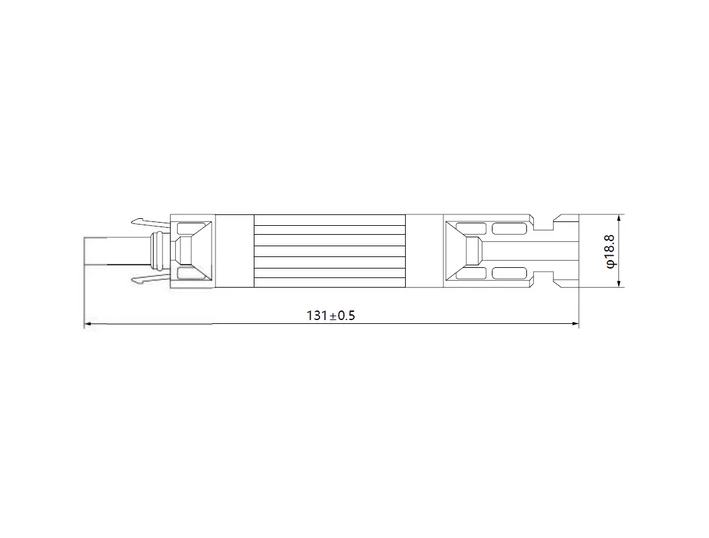 MC4 20A In-line Fuse Solar Connector.