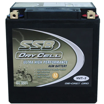 HVT-2 Ultra High Performance AGM Motorcycle Battery