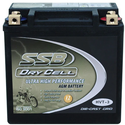 HVT-3 Ultra High Performance AGM Motorcycle Battery