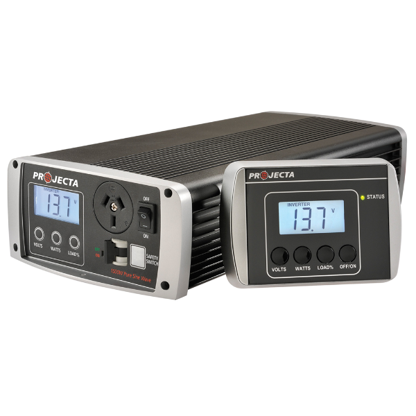 Projecta 12V 1500W pure sine wave inverter with digital display and remote