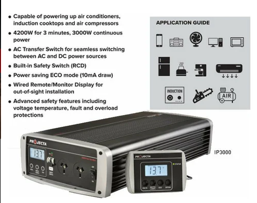 Projecta 12 Volt 3000 watt Pure Sine Wave Inverter | IP3000