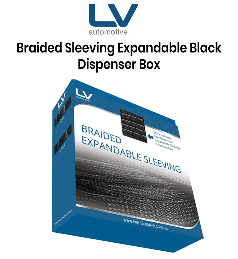 LV Automotive Braided Sleeving Expandable Dispenser Box