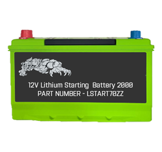 Lithium Dual Purpose Starting Batteries 2000 CCA N70ZZ CASE