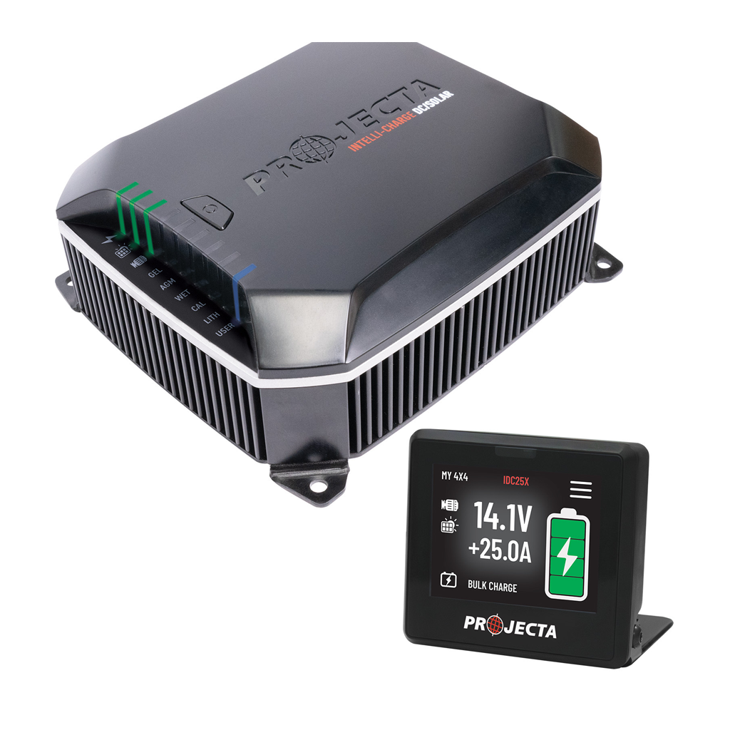 Projecta 12/24V 25A DC-DC Battery Charger with MPPT Solar and IQ Screen -  IDC25XIQ