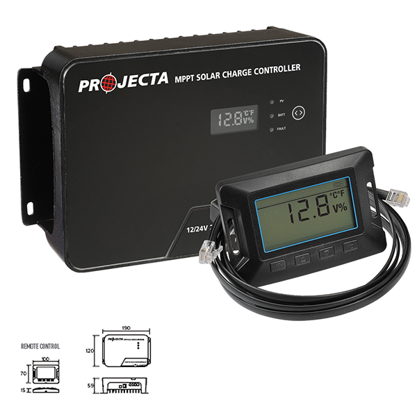 Projecta MPPT solar charge controller with digital display