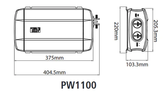Projecta 1100 Watt 12V Pro-Wave Pure Sine Wave Inverter
