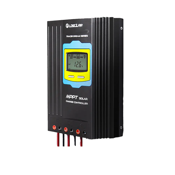 LD Solar TD2412TU MPPT Solar Charge Controller - side profile view