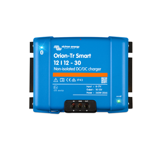 Victron Orion-TR Smart 12/12-30A 360W Non-Isolated DC-DC Charger front view