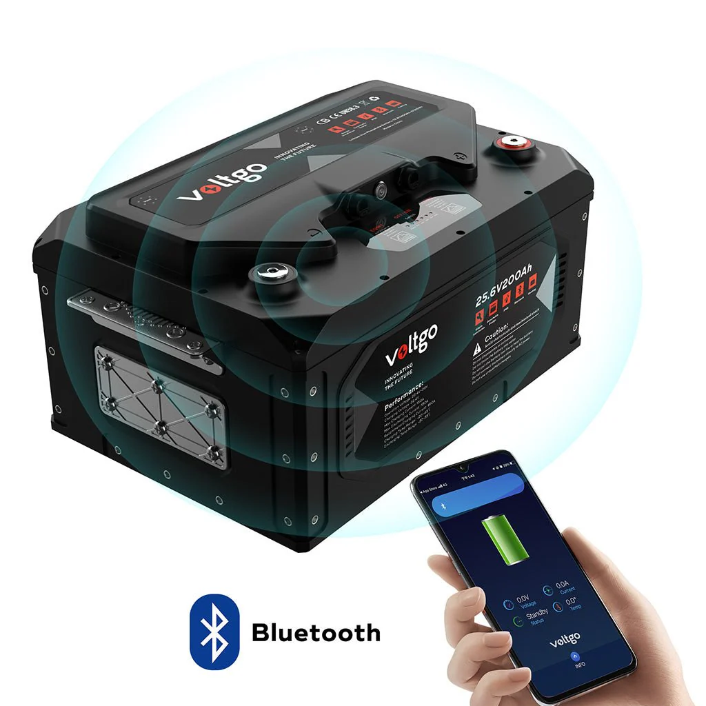 VoltGo VLRV5120 25.6V 200Ah IP65 LiFePO4 Battery with Bluetooth IP65
