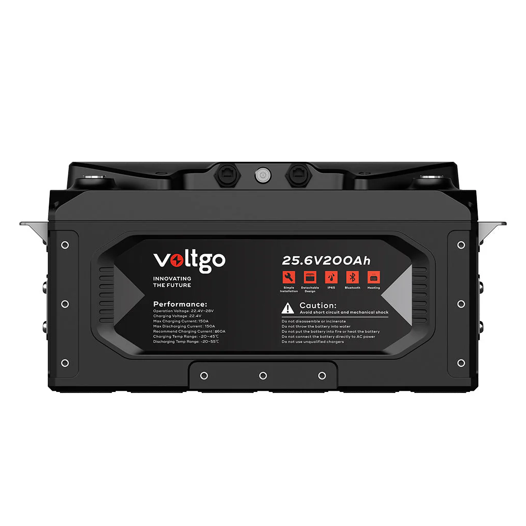 VoltGo VLRV5120 25.6V 200Ah IP65 LiFePO4 Battery with Bluetooth IP65