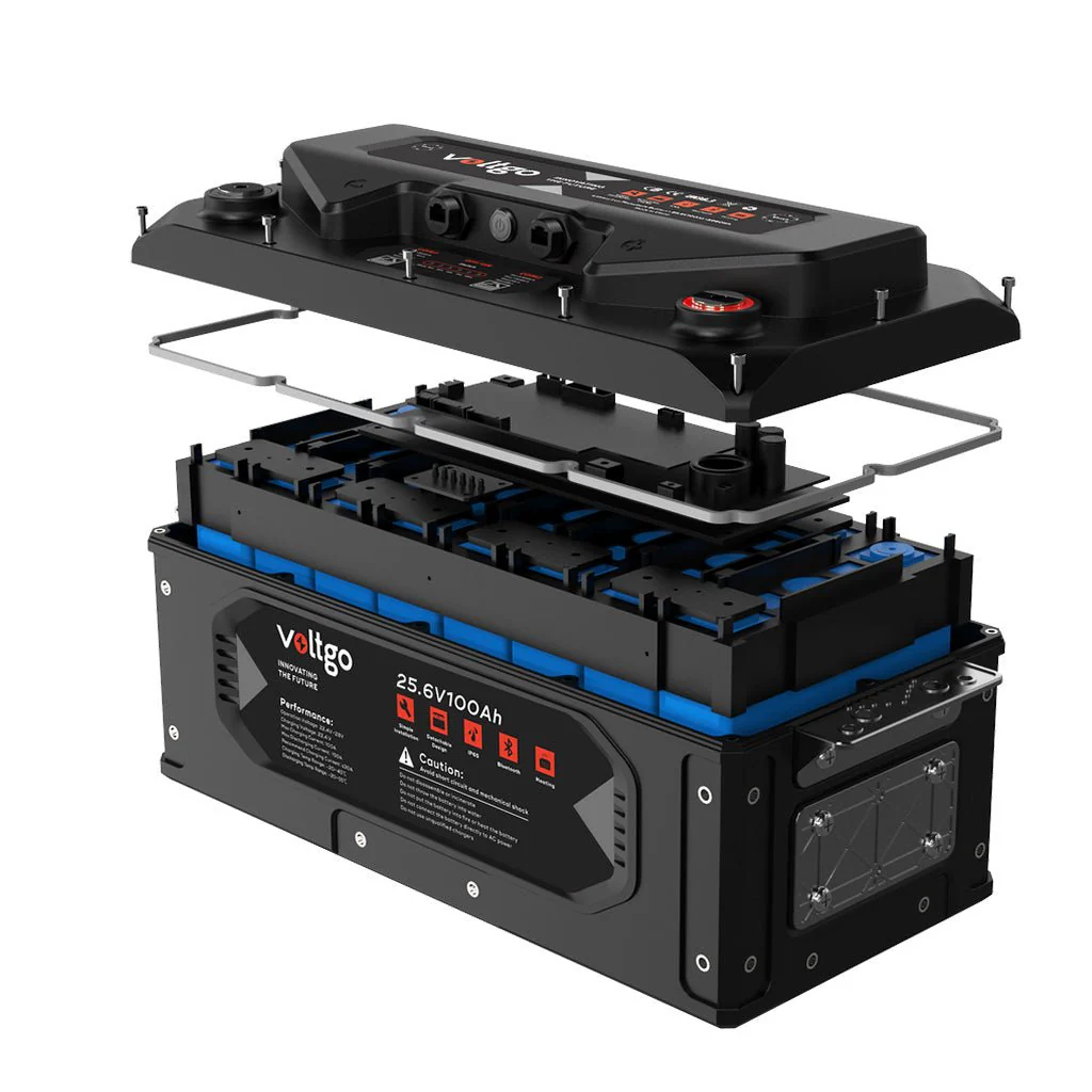 VoltGo Elite Series 12.8V 100Ah LiFePO₄ Battery With Bluetooth IP65