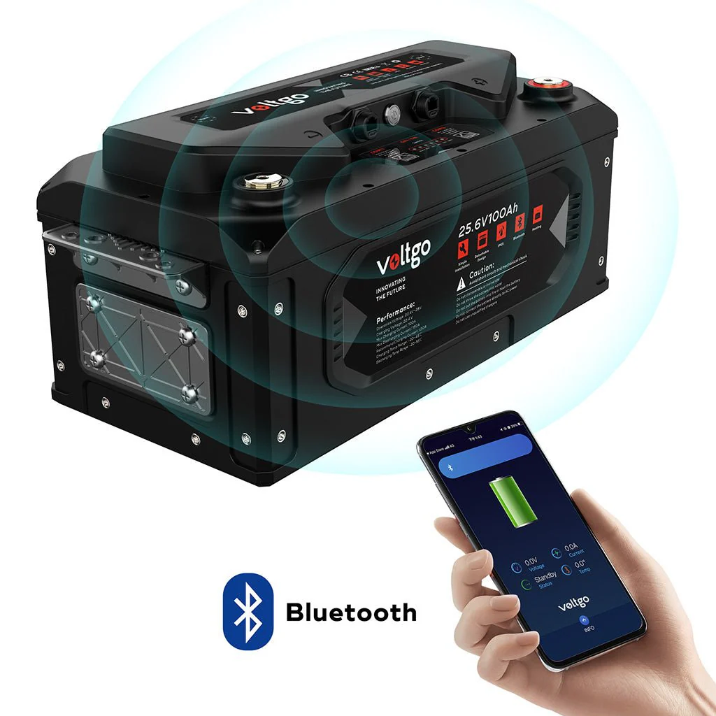 VoltGo Elite Series 12.8V 100Ah LiFePO₄ Battery With Bluetooth IP65