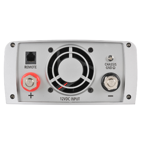 Projecta 1000W power inverter for caravans, 4WDs, camping and off-grid power systems with various connectors and labels