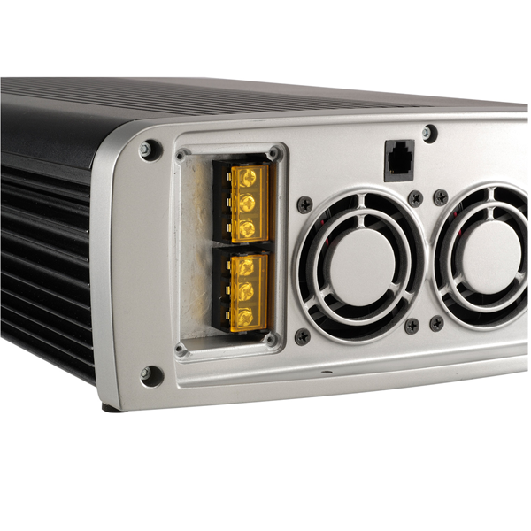 Projecta 2000W power inverter providing clean and efficient AC power from a 12V battery system