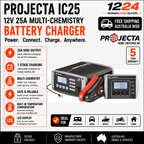 Projecta IC25 25A Intelligent Multi-Chemistry Battery Charger