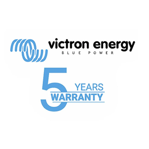 Victron Energy logo with '5 Years Warranty'.